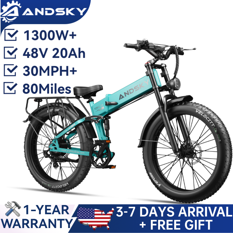 Commuting On Mountain Bike - จักรยานไฟฟ้าพับได้ ANDSKY Forge 26 ขนาด 26