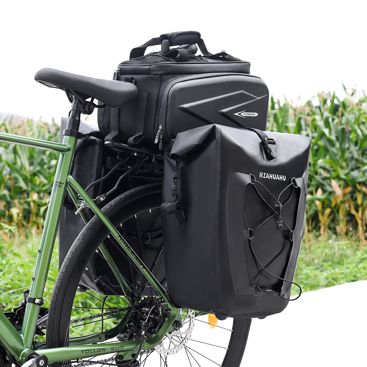 Panniers Waterproof Rear - กระเป๋าจักรยานกันน้ำ 25 ลิตร กระเป๋าเดินทางสำหรับปั่นจักรยาน ตะกร้าใส่ของท้ายจักรยาน กระเป๋าท้ายเบาะ