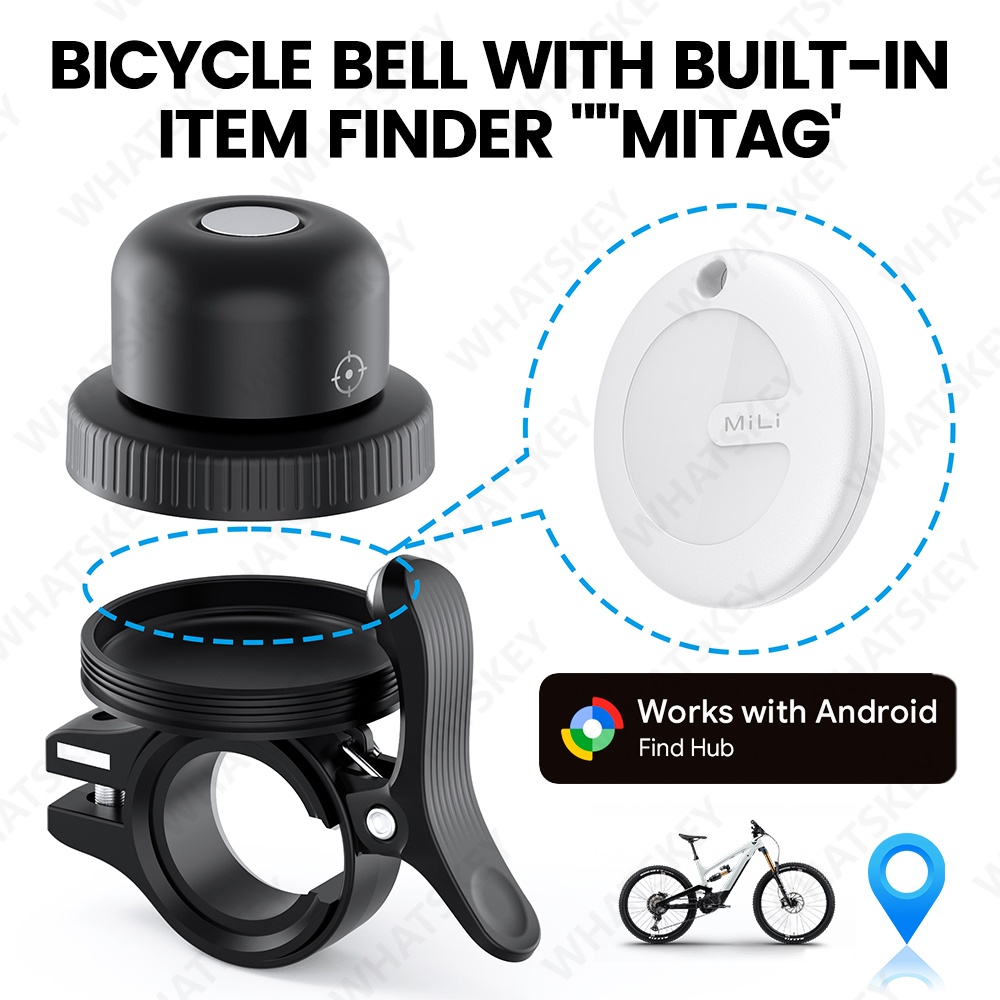Bell Handlebar Ring - กระดิ่งจักรยานพร้อม GPS Tracker ยี่ห้อ Google Find