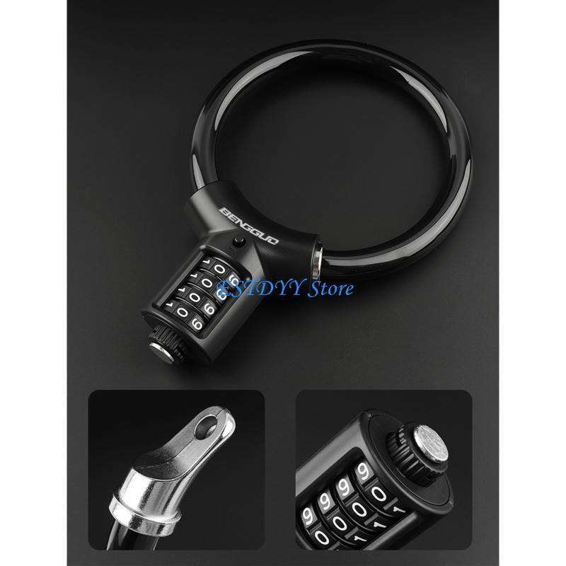 Cable Lock Flexible - G6DE กุญแจรหัสแบบพกพาพกพาสะดวกสำหรับการรักษาความปลอดภัยสัมภาระและสิ่งของ