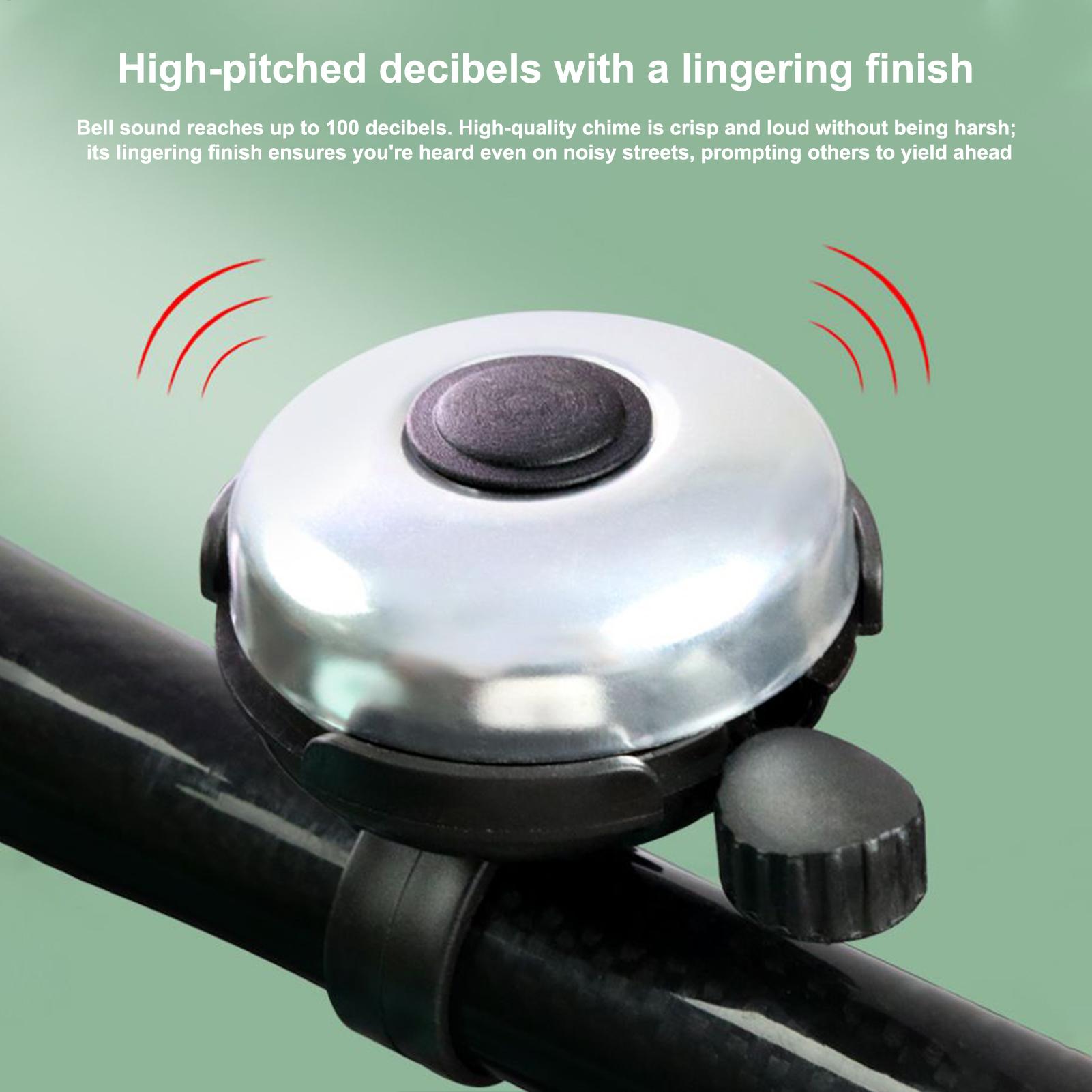 Bell Handlebar Ring - กระดิ่งจักรยานเสียงดัง 100dB อัลลอยด์อเนกประสงค์ แตรวงแหวนสำหรับปั่นจักรยาน เสียงดังมาก กระดิ่งเตือนภัย
