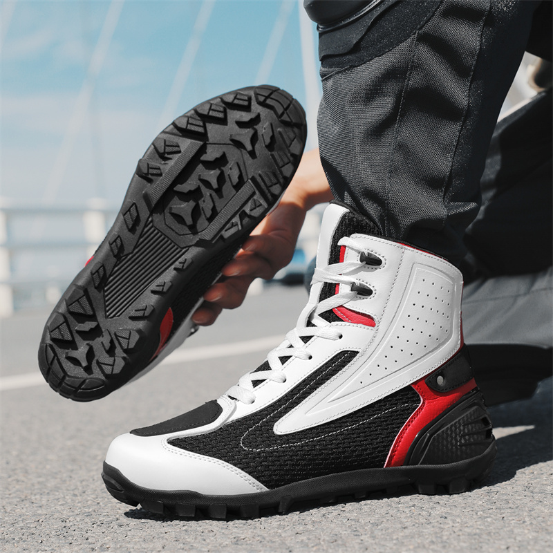 Cycling Commute Shoes - รองเท้าปั่นจักรยาน รองเท้าบูทกันน้ำสำหรับขี่มอเตอร์ไซค์ รองเท้าสำหรับการเดินทางแบบออฟโรด รองเท้าแรลลี่ รองเท้าสำหรับการเดินทางด้วยมอเตอร์ไซค์ รองเท้าลำลองสำหรับกิจกรรมกลางแจ้ง