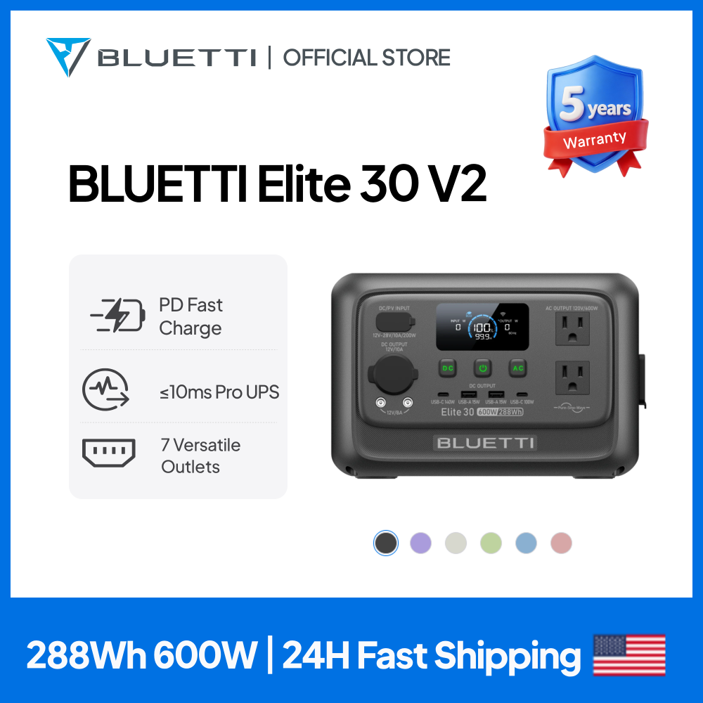 【รุ่นใหม่】BLUETTI Elite 30 V2  - Usb Charger Dynamo บทวิจารณ์และราคา