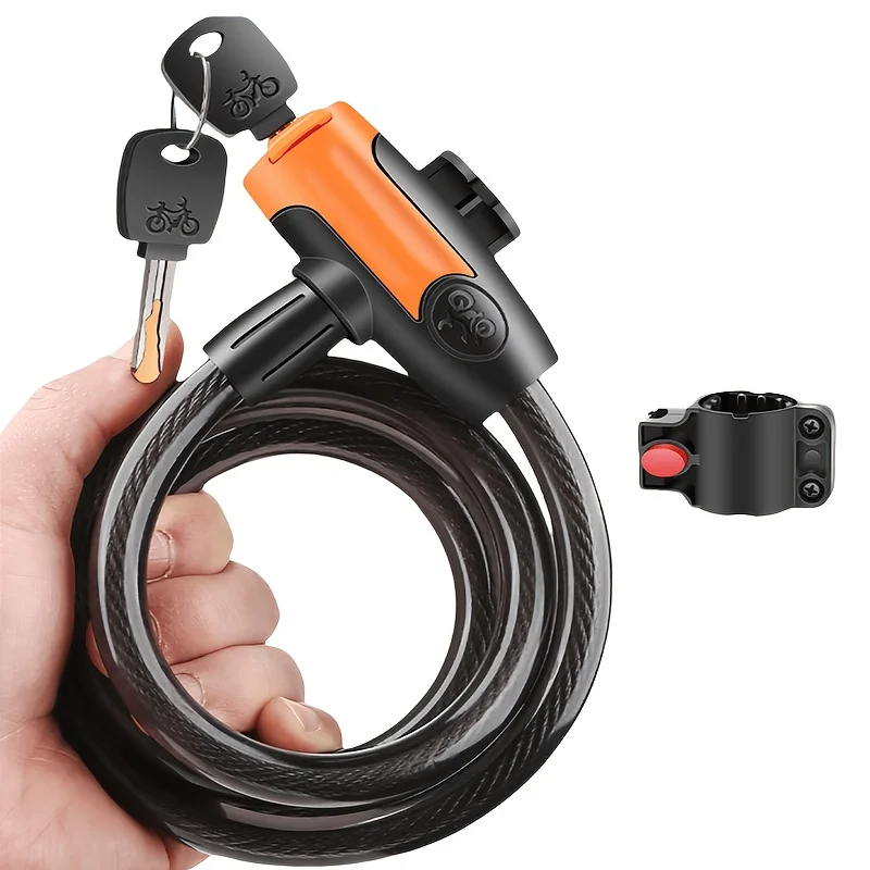 1SET สายล็อคจักรยานแบบมีกุญแจเ - Cable Lock Flexible บทวิจารณ์และราคา